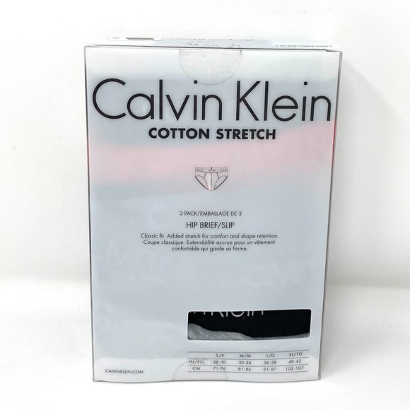💖MEGA SALE💖 Calvin Klein Cotton 3 Pack Hip Brief Red Gray Men  XL NP21660910 - Picture 3 of 8